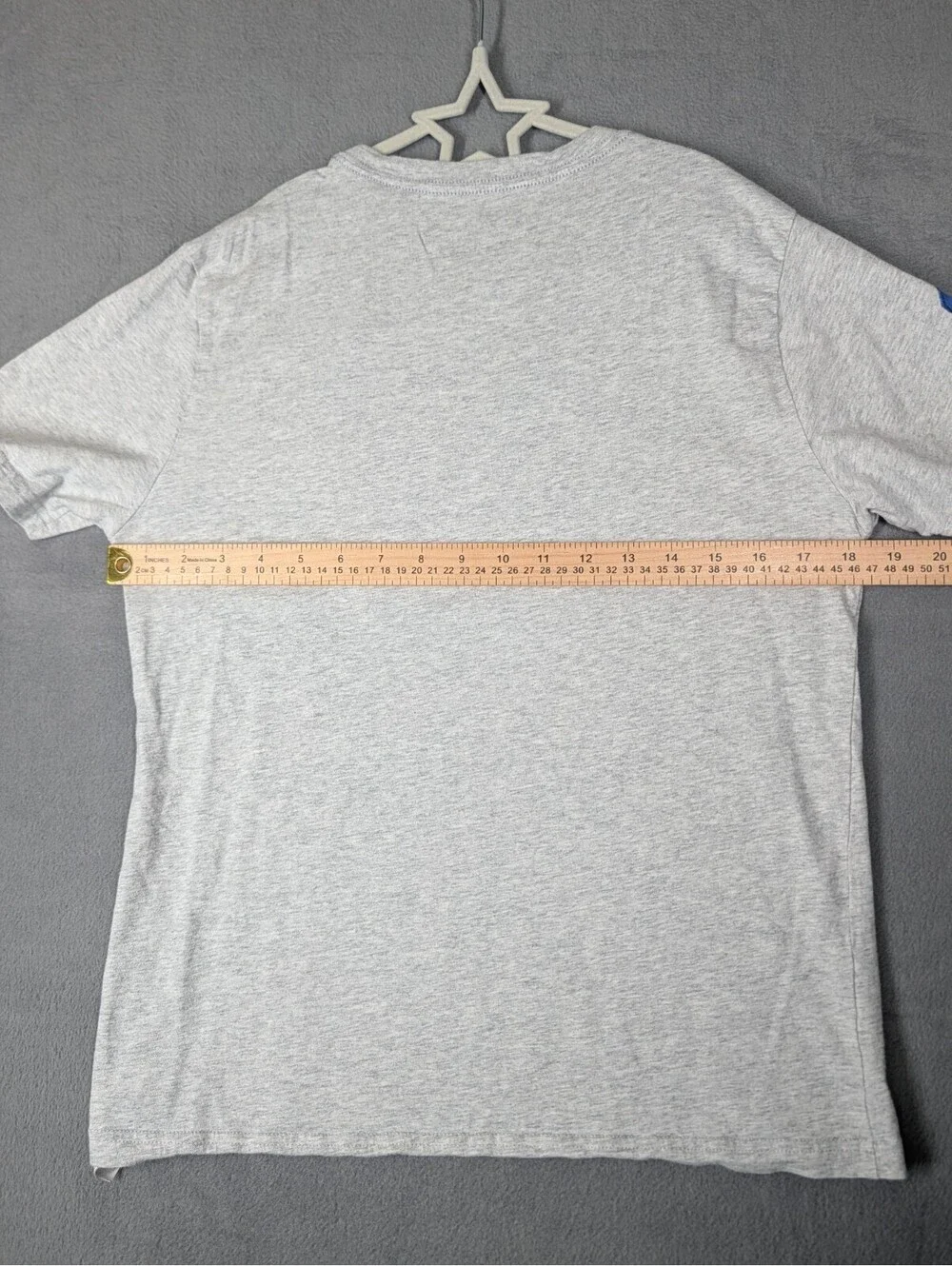 Polo Ralph Lauren Boys Large Gray Blue Big Pony Short Sleeve T Shirt Cotton Logo